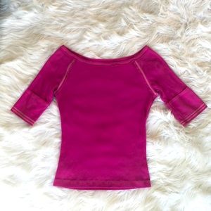 3/$20 VS Pink boat neck tee